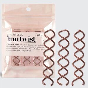 Kitsch Brown Bun Twists - New 3pc Set